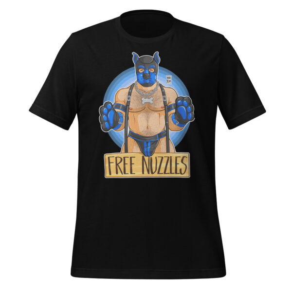 PUPPY LIKES FREE NUZZLES - BLUE - Bobo Bear Unisex t-shirt