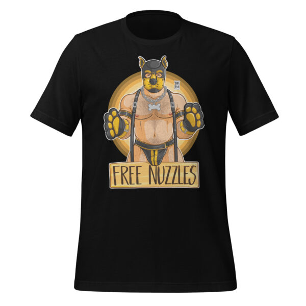 PUPPY LIKES FREE NUZZLES - YELLOW - Bobo Bear Unisex t-shirt