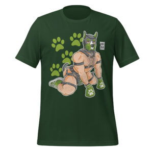 HOOMAN PUPPY - GREEN - Bobo Bear Unisex t-shirt